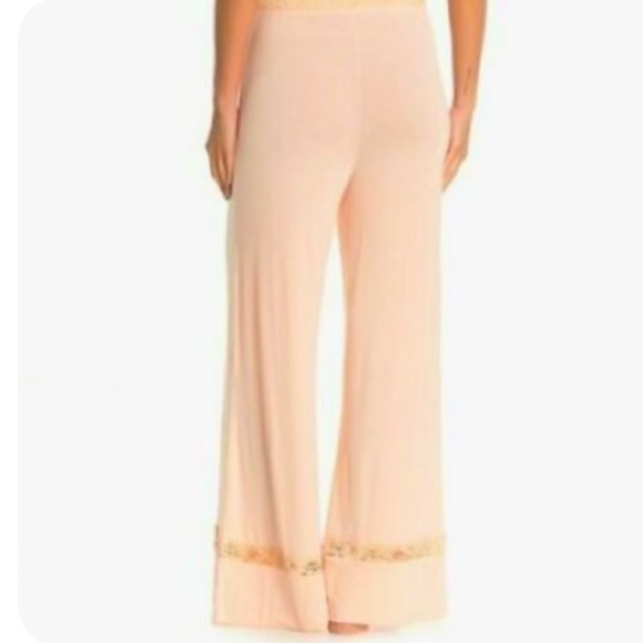 NWT Intimately FREE PEOPLE Maddie Wide Leg W/ Lace Trim Lounge/Sleep Pants SZ XS - Picture 5 of 7